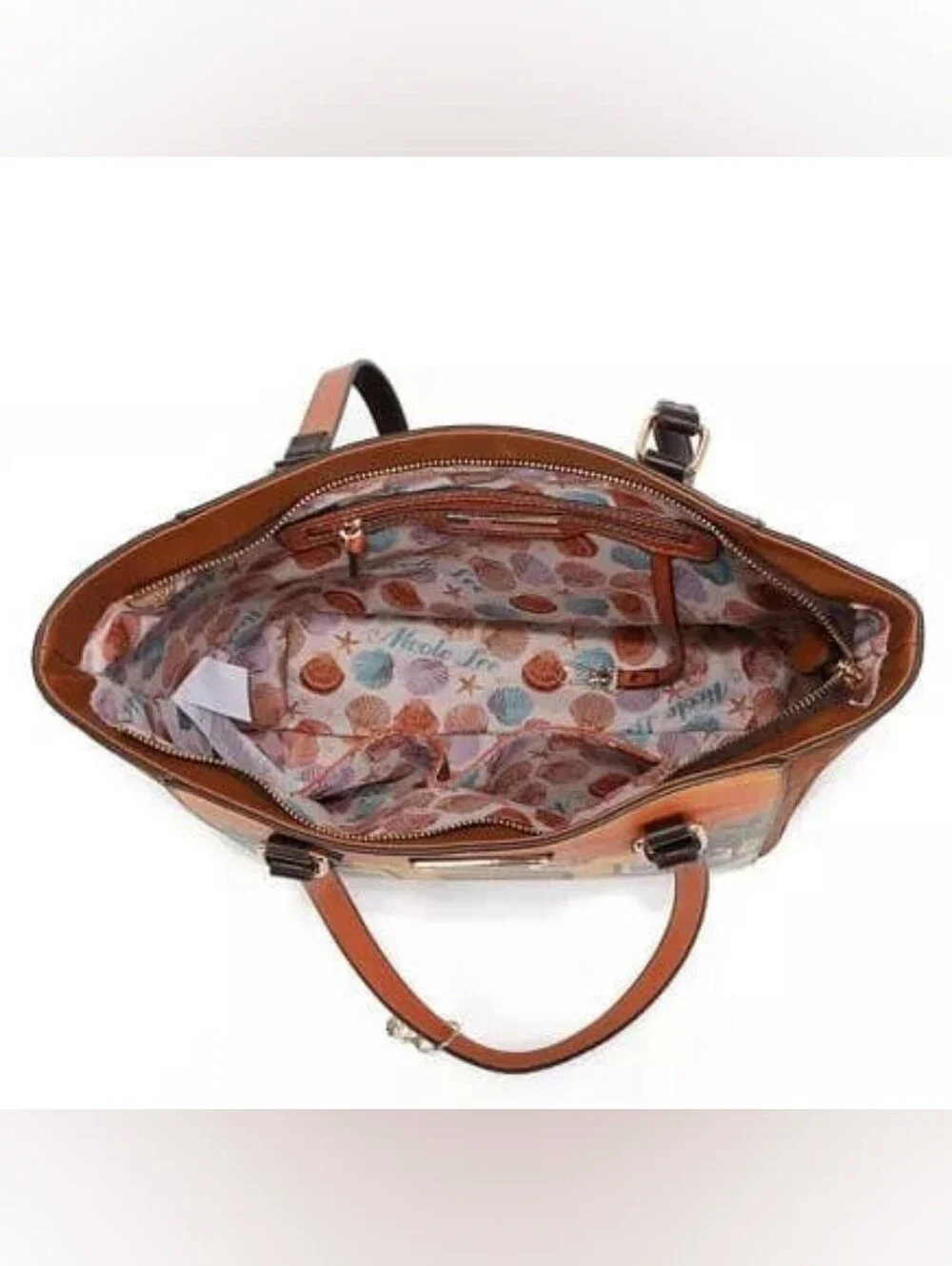 Nicole Lee 3 Piece Set Sun and Sand Matching Wallet Crossbody Shoulder Bag Purse